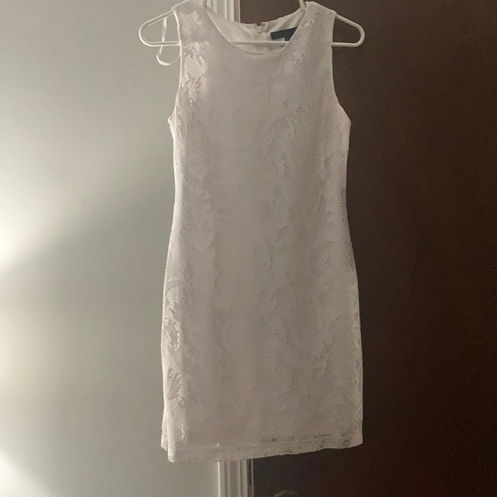 White lace dress
